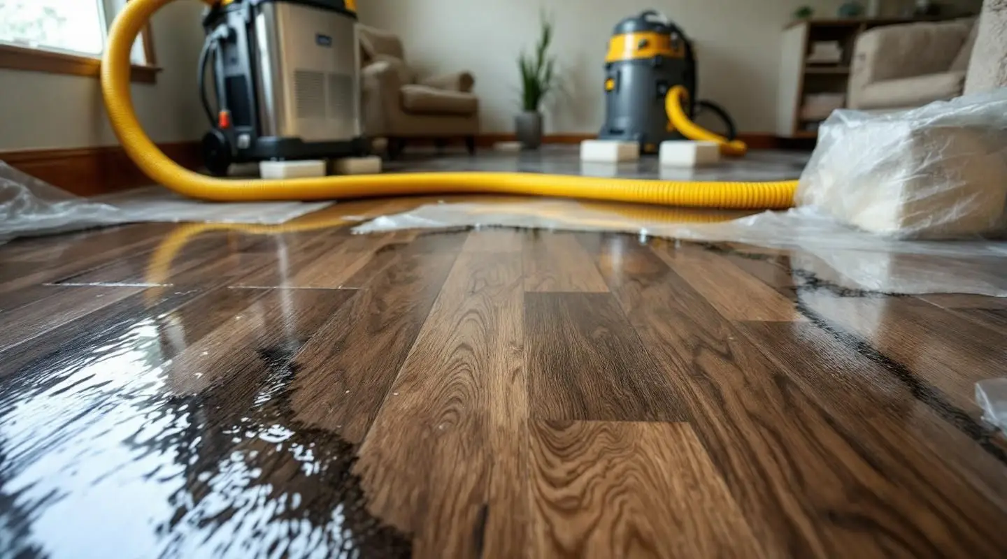 Wide shot of a clean, restored home interior representing successful water damage remediation and recovery.